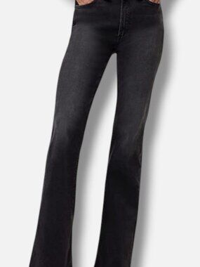 Joe's Jeans Women's Black Molly High-Rise Stretch Flared Jeans Pants Size 32